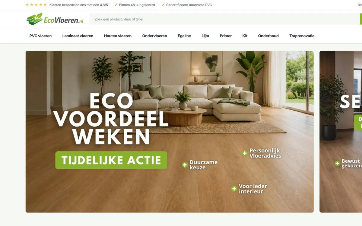 Homepage van EcoVloeren